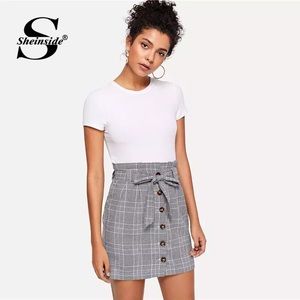 Sheinside Women Mini Skirt Summer Pencil Skirt